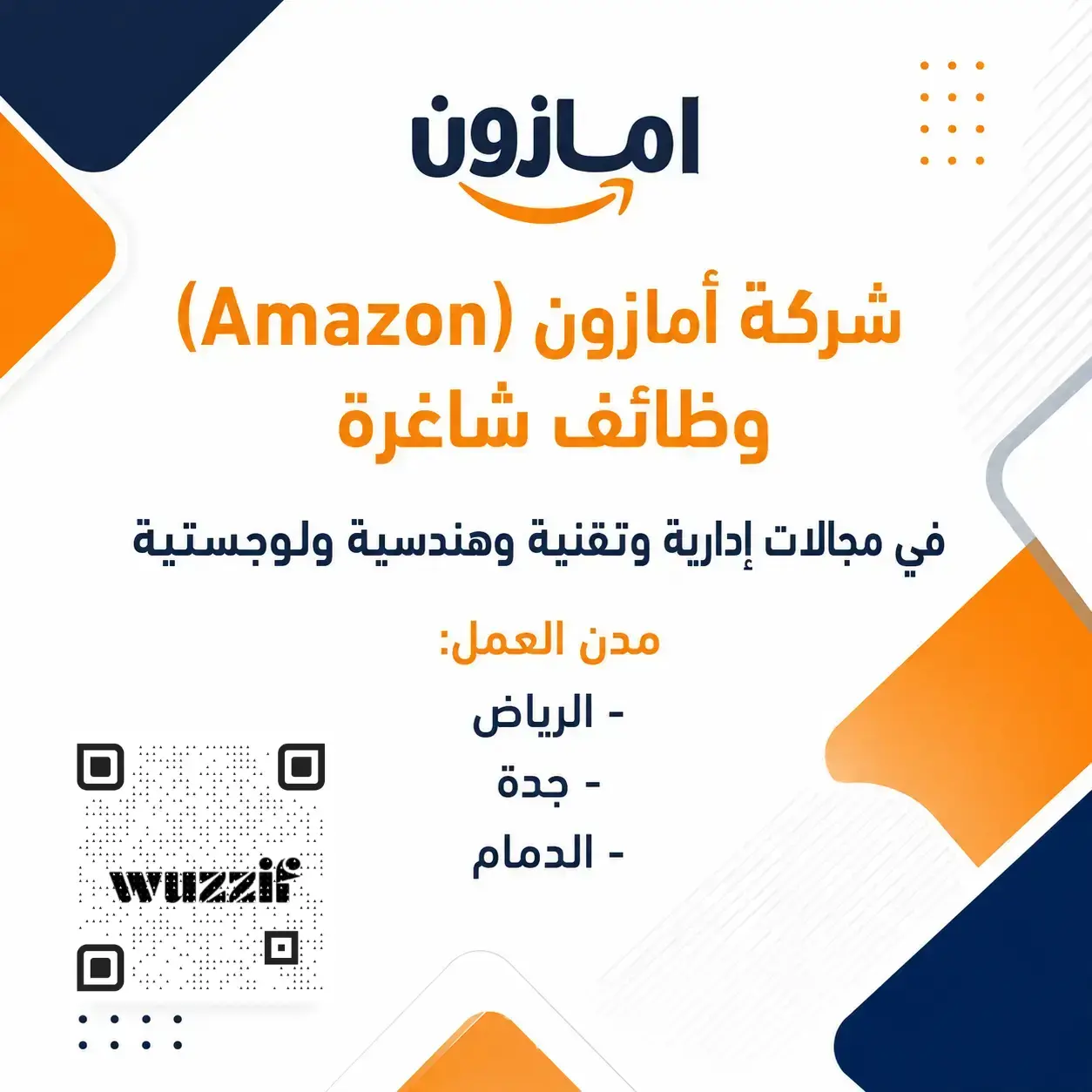 إعلان (30) وظيفة إدارية وتقنية شاغرة في أمازون للرجال والنساء
