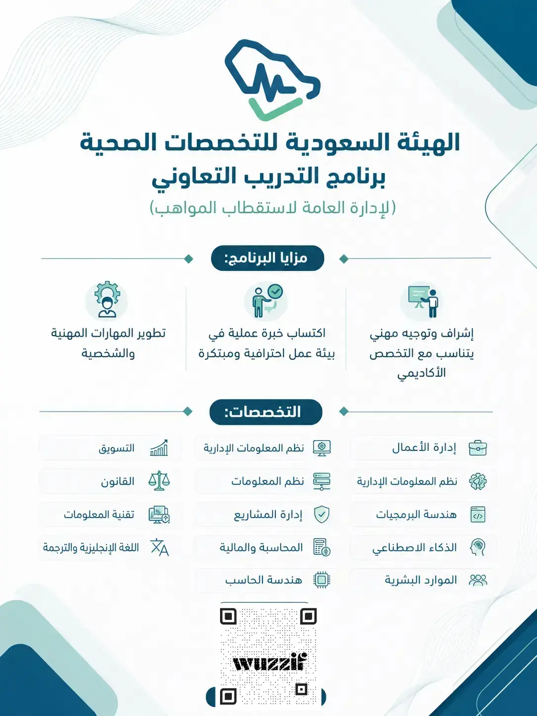 الهيئة السعودية للتخصصات الصحية تعلن برنامج التدريب التعاوني للجنسين 2026